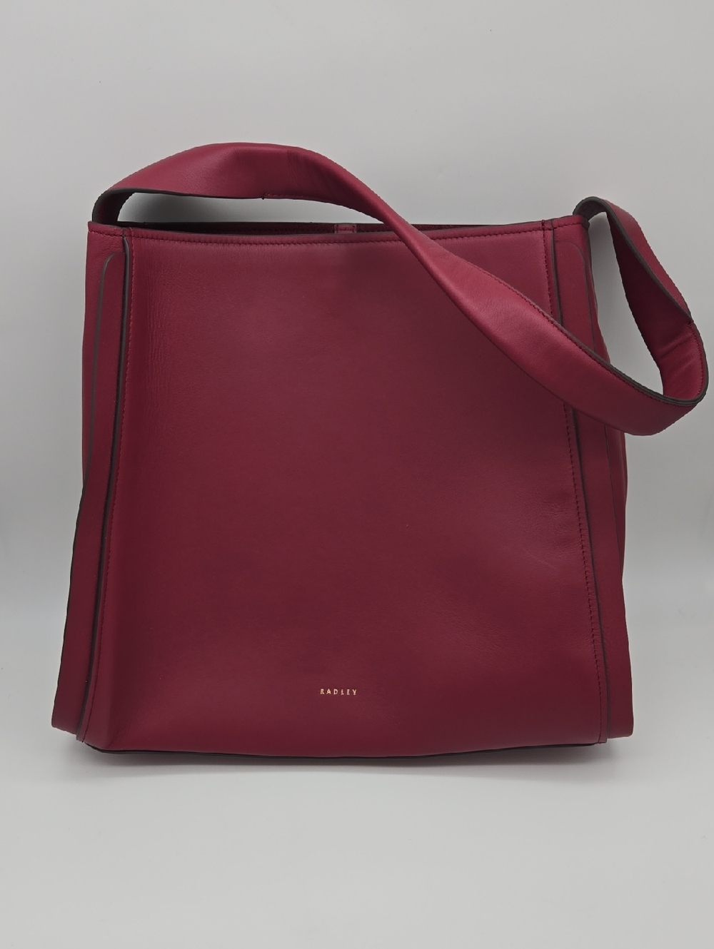 RADLEY LONDON Burgundy Leather Shoulder Tote